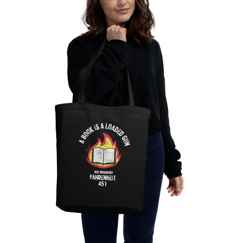 Totebag Eco Ray Bradbury - Fahrenheit 451 - Imagen 2