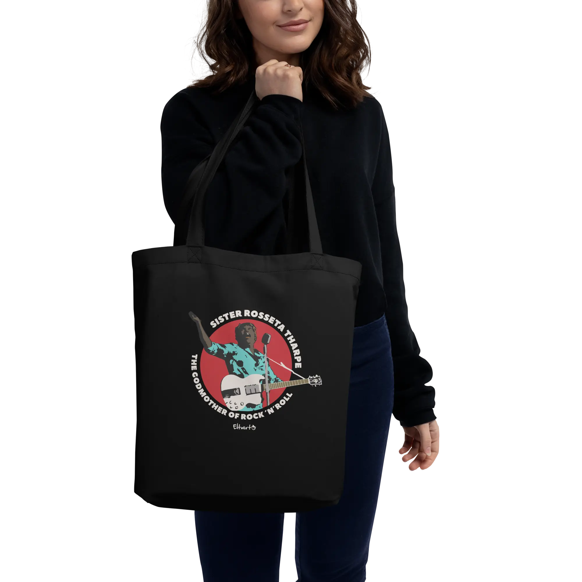 Totebag Eco Sister Rosetta Tharpe - The Godmother of Rock ´N´ Roll - Imagen 2